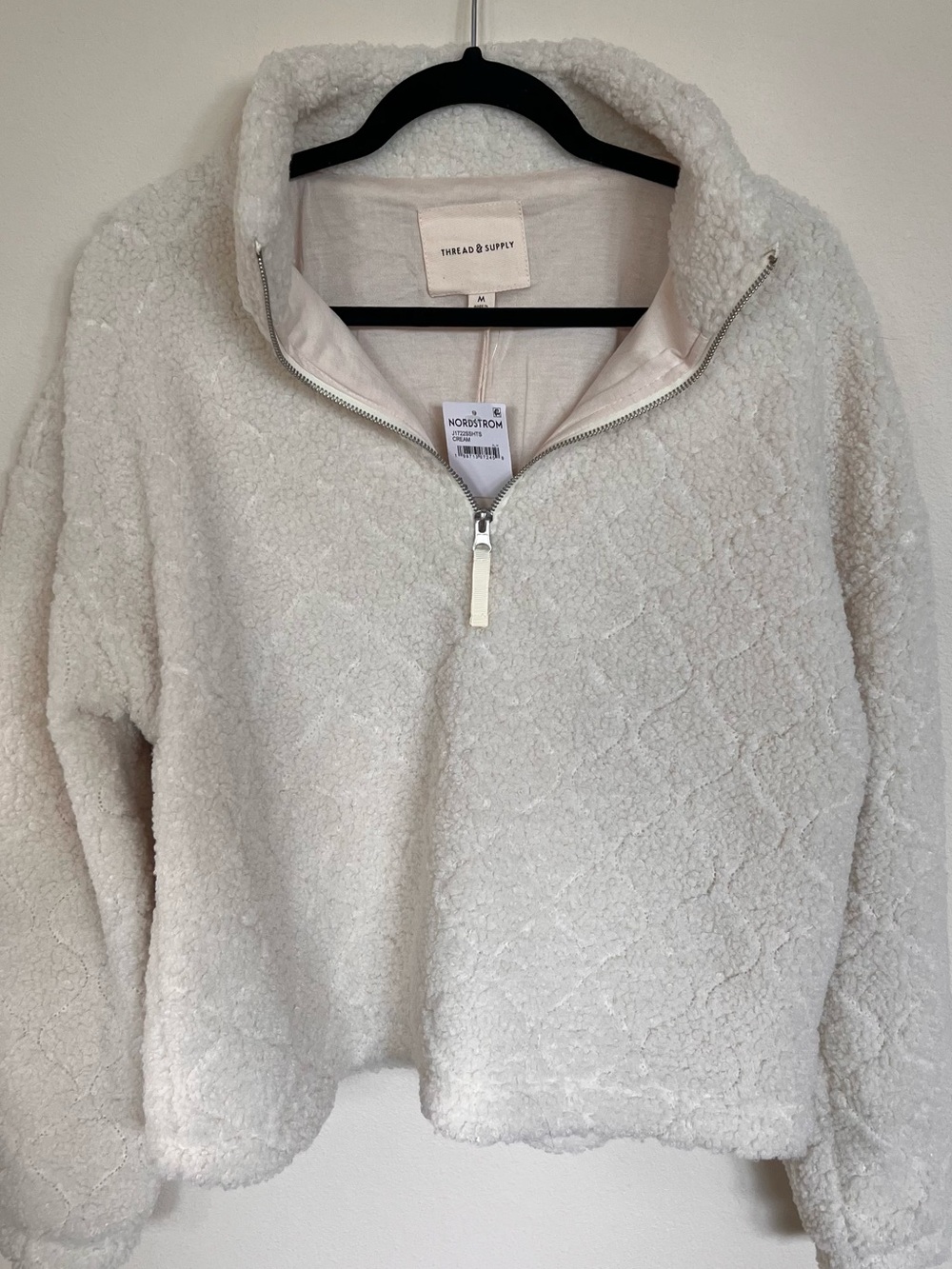 Thread & Supply Sherpa Half-Zip Jacket - M